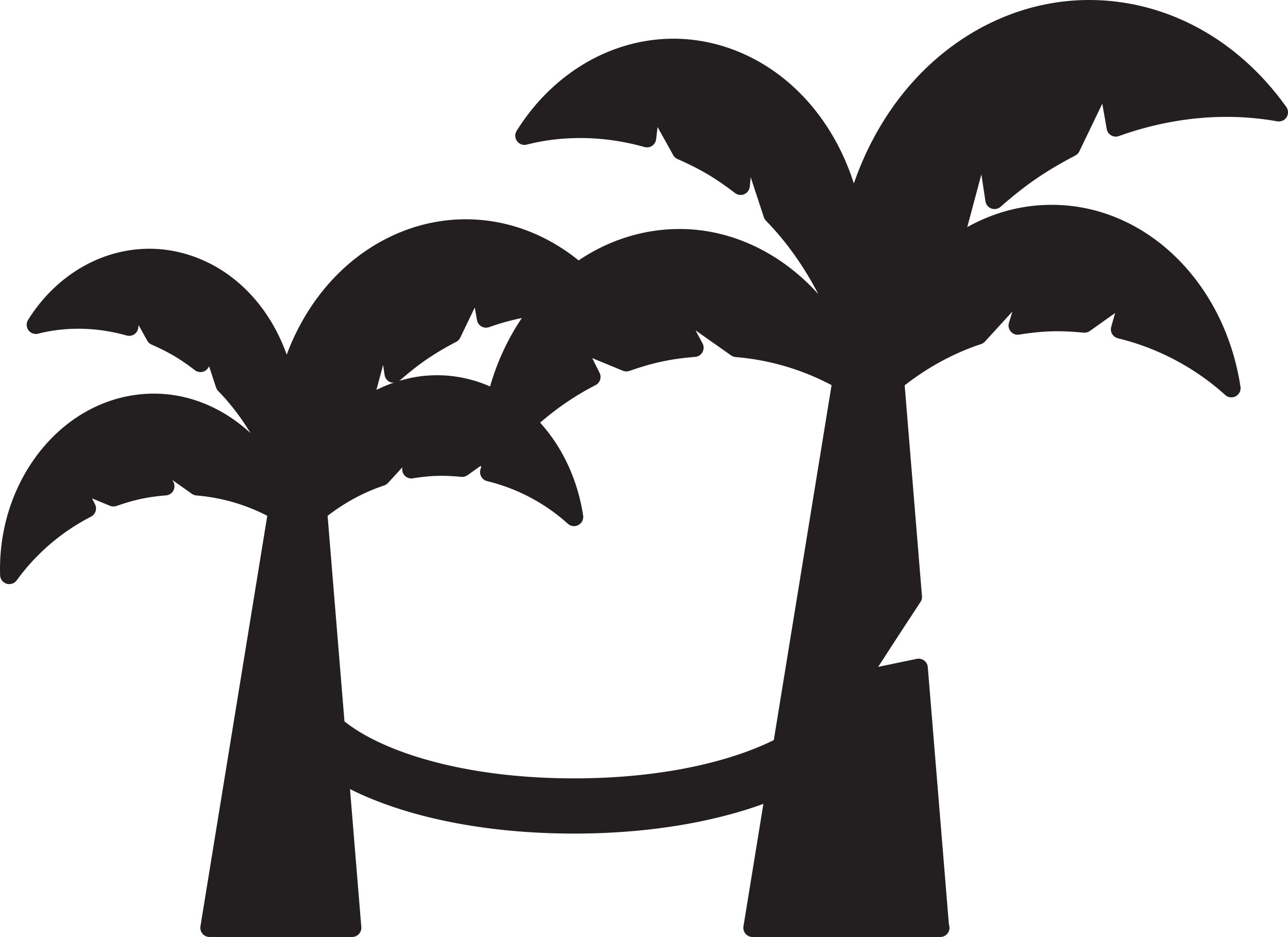 Hamac On Trees Sketch Drawing Svg Free Vectors
